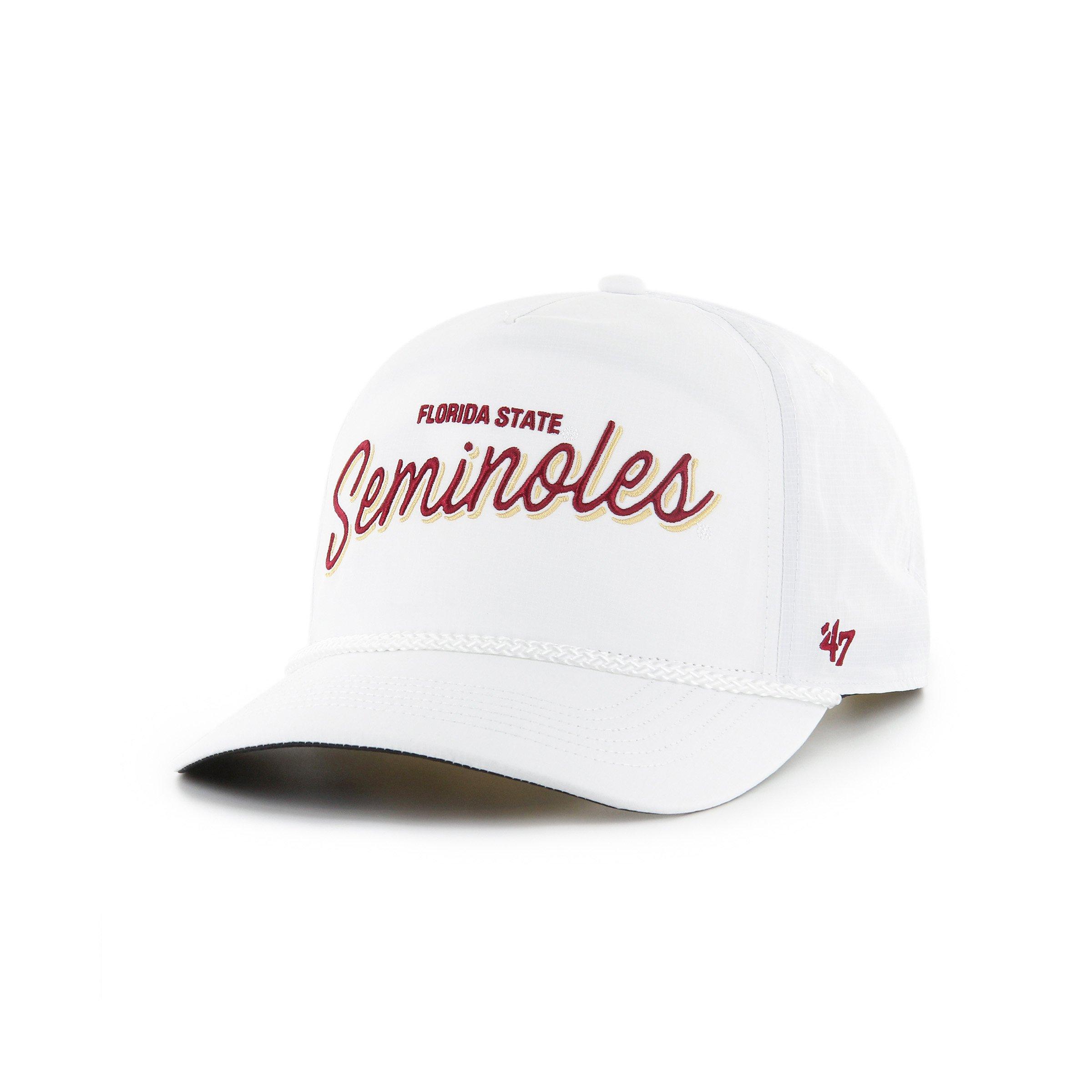 47 Florida State Seminoles Fairway Hitch Snapback Hat - White - WHITE